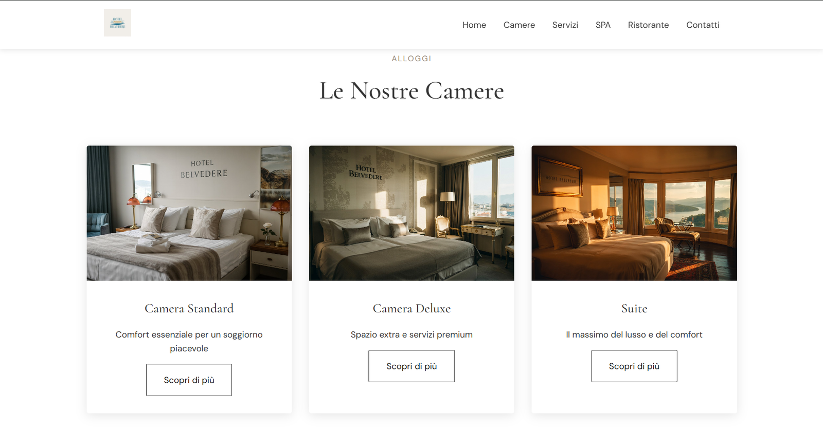 Sito web per strutture alberghiere