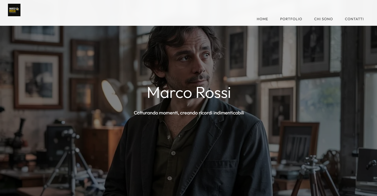 Sito web per fotografi